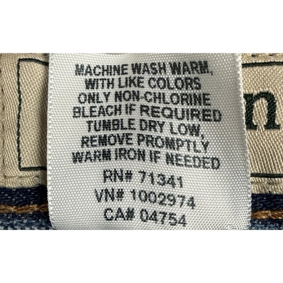 L.L.Bean Jeans Men 36x34 Relaxed Fit Dark Blue Denim Cotton Casual - Picture 14 of 14